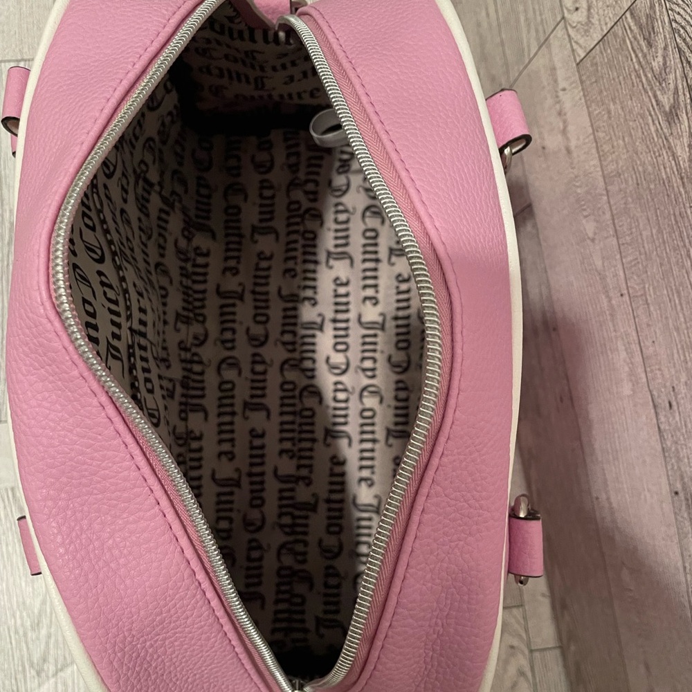 Juicy Couture Fondant Pink Fashionista Sports Bowler Bag w/ Zip around wallet - Picture 10 of 12